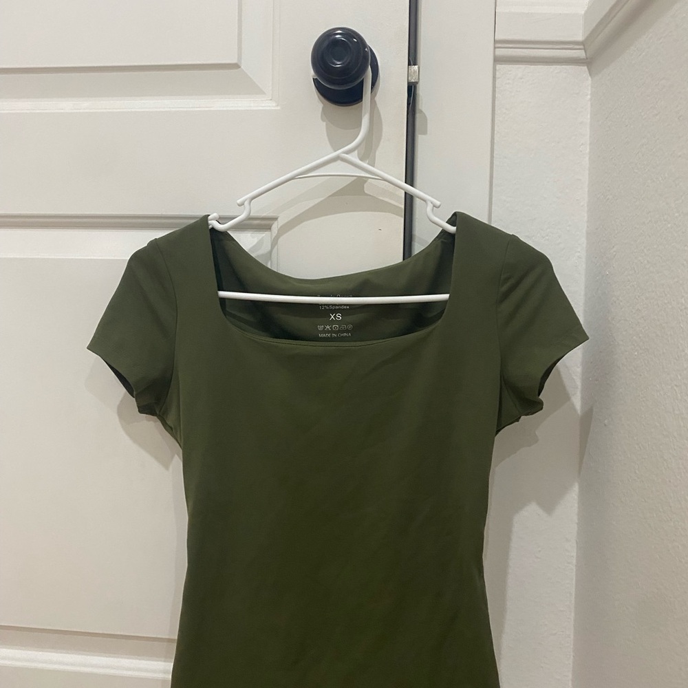 Olive Green Women's Top